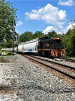 AB 1501 as Z641 crosses over at CSX's BD Tower.